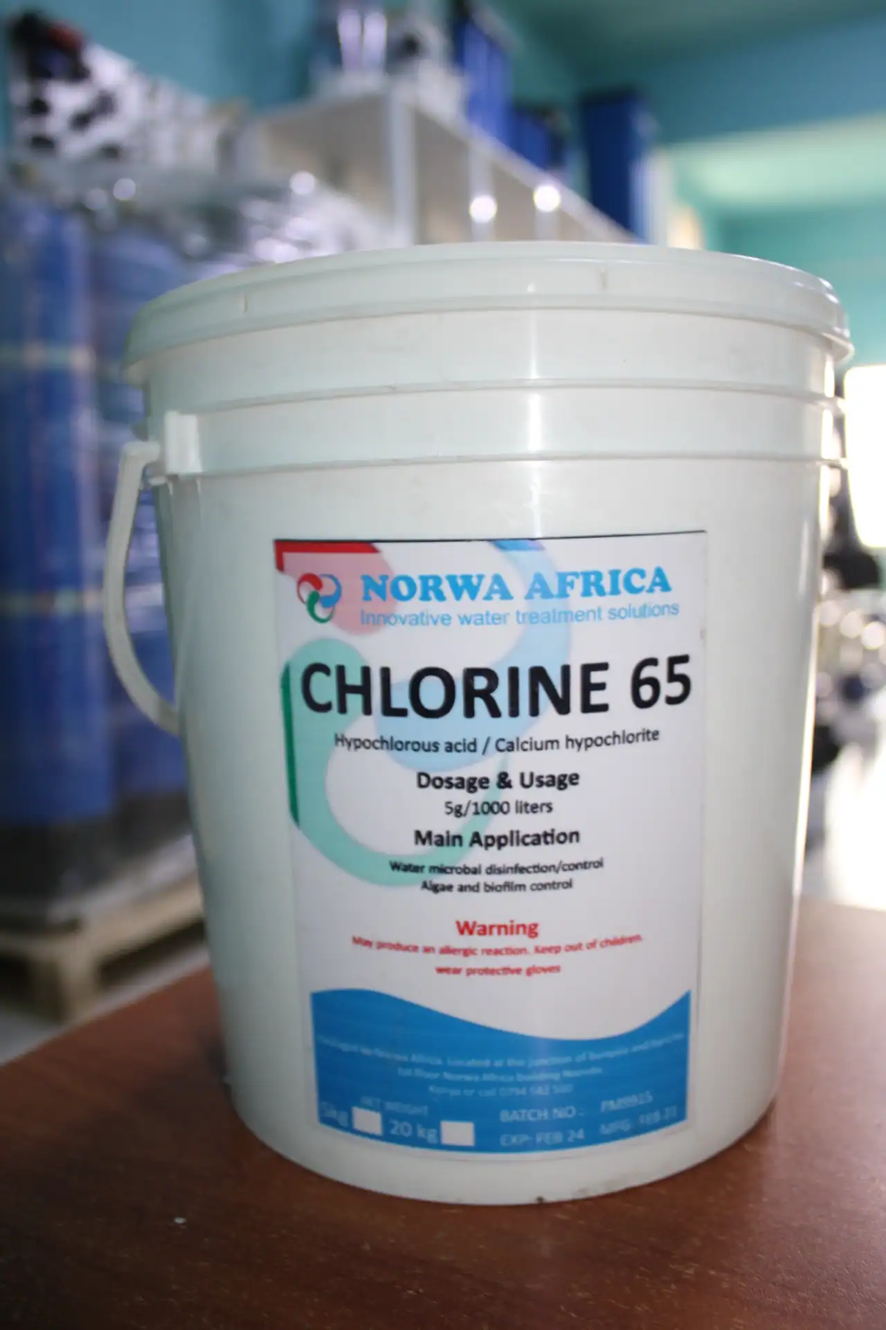 Chlorine 65 drums and containers